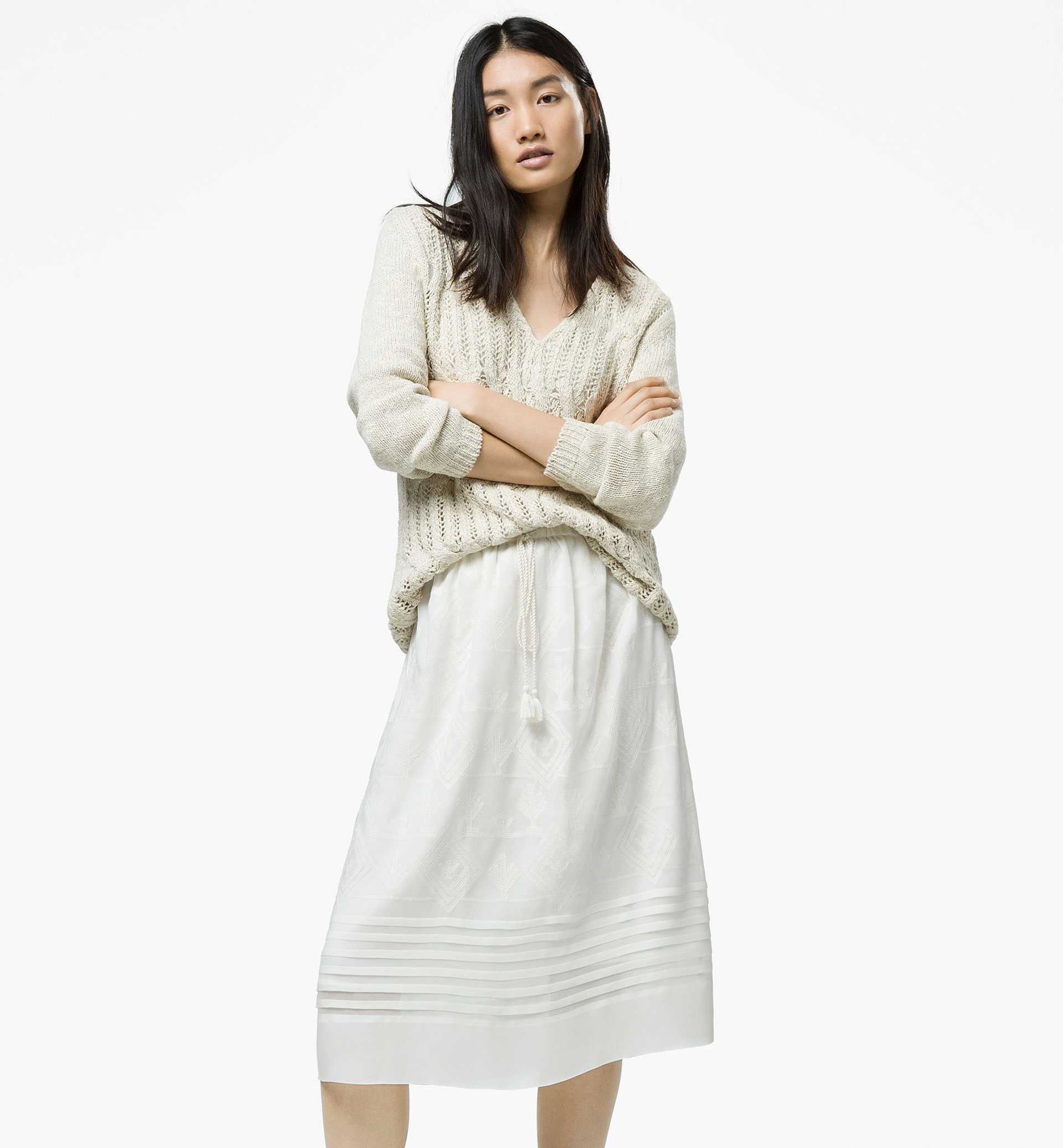 Saia 100% viscose Massimo Dutti