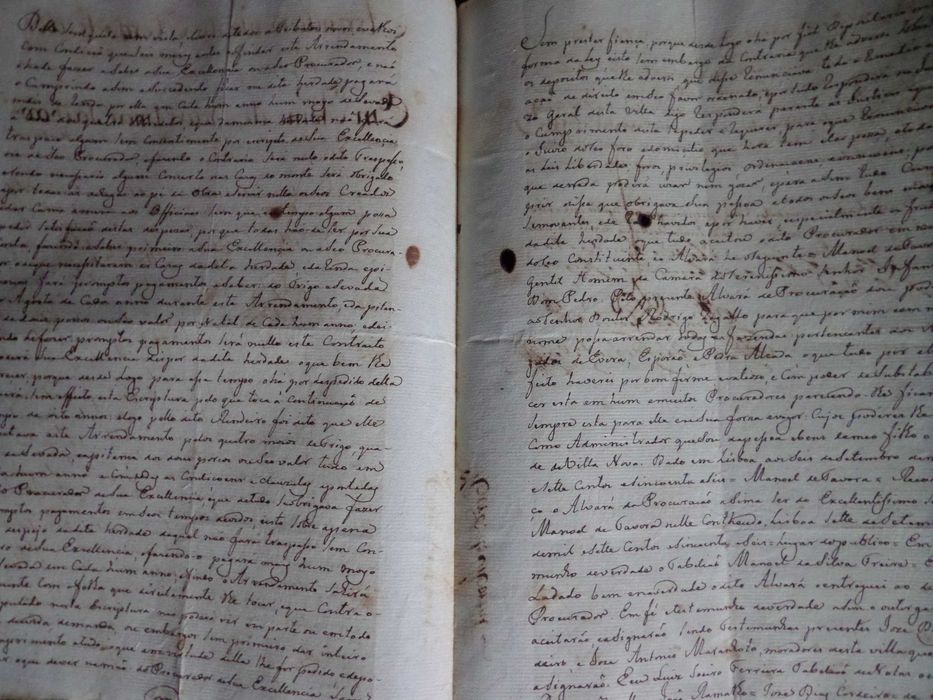 Documento Manuscrito Herdade do Mortal  Ano 1804
