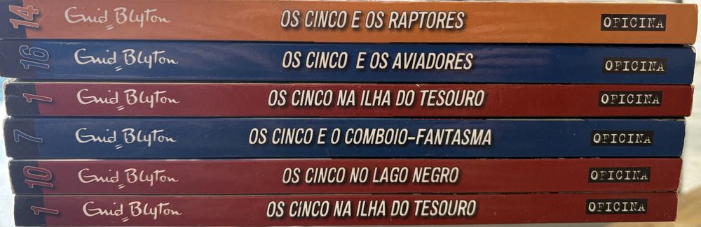 Livros de aventuras Os Cinco