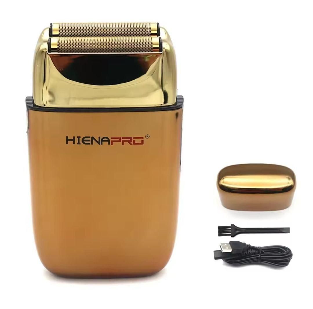 HIENA PRO – золотой портативный шейвер/бритва, Новая! Полный комплект.
