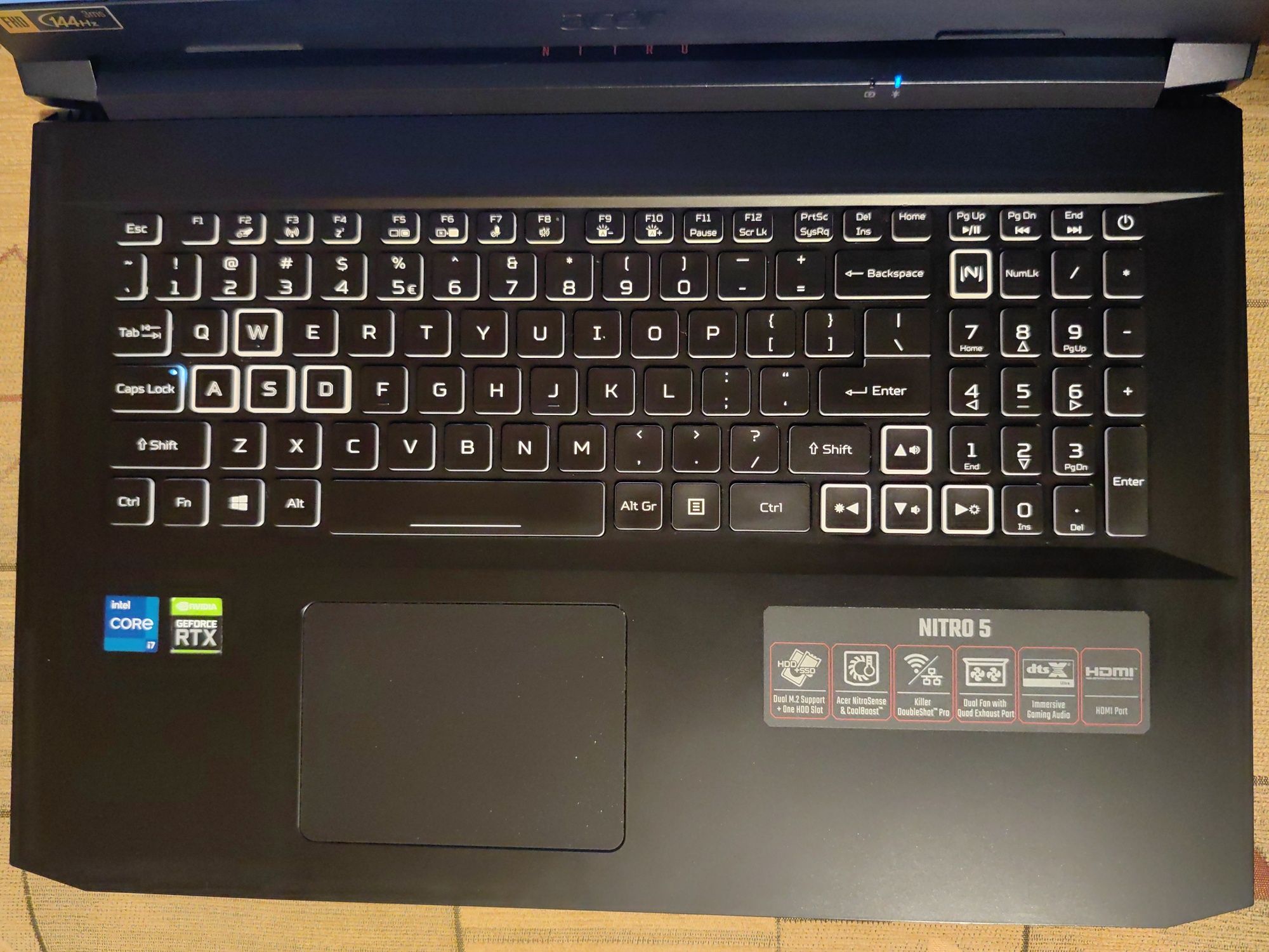 Laptop Acer Nitro 5 AN517-54 RTX 3060 17,3" i7-11800H 16GB 512GB