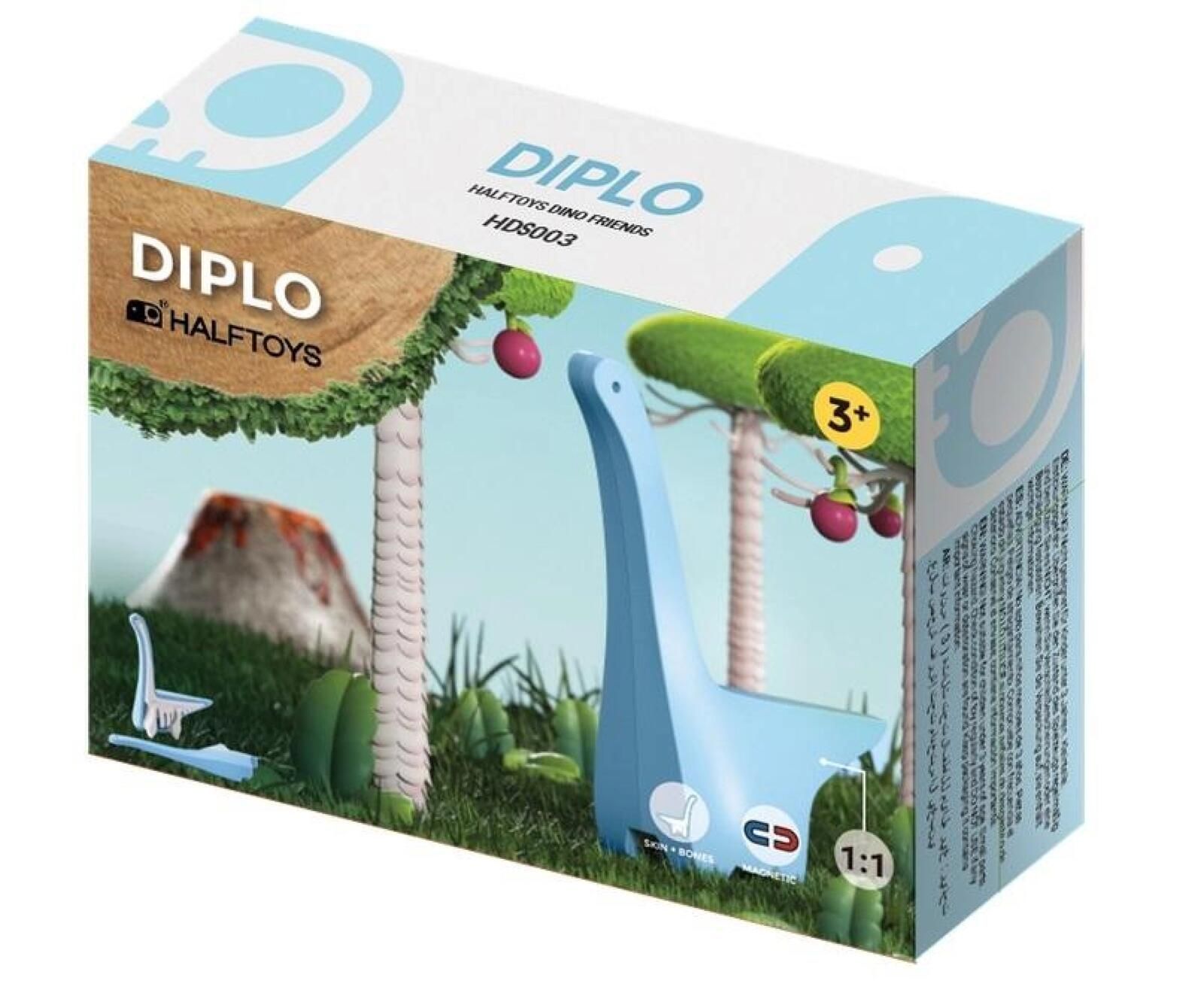 HalfToys składany Diplodok pudełko,160x135 mm