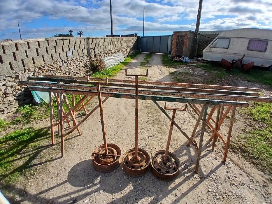 Cavaletes e preguiças para oficina