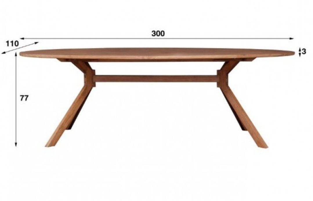 Stół do jadalni ZI TEAKOVALITY 300 cm