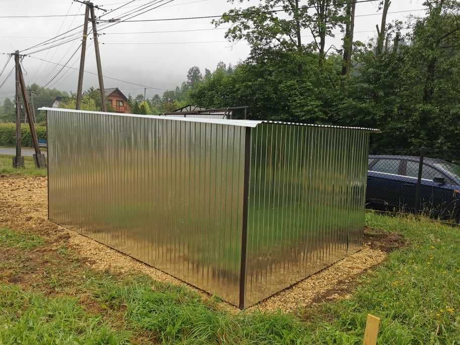 Garaż blaszany 3x5 na budowe wymiar Garaże Blaszak 6x5 6x6 Producent