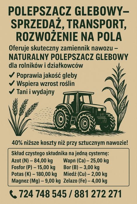 Poferment/ polepszacz glebowy