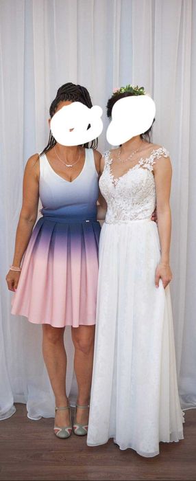 Hit sprzadam tanio suknie ślubna wraz z szalem rozmiar 34/36