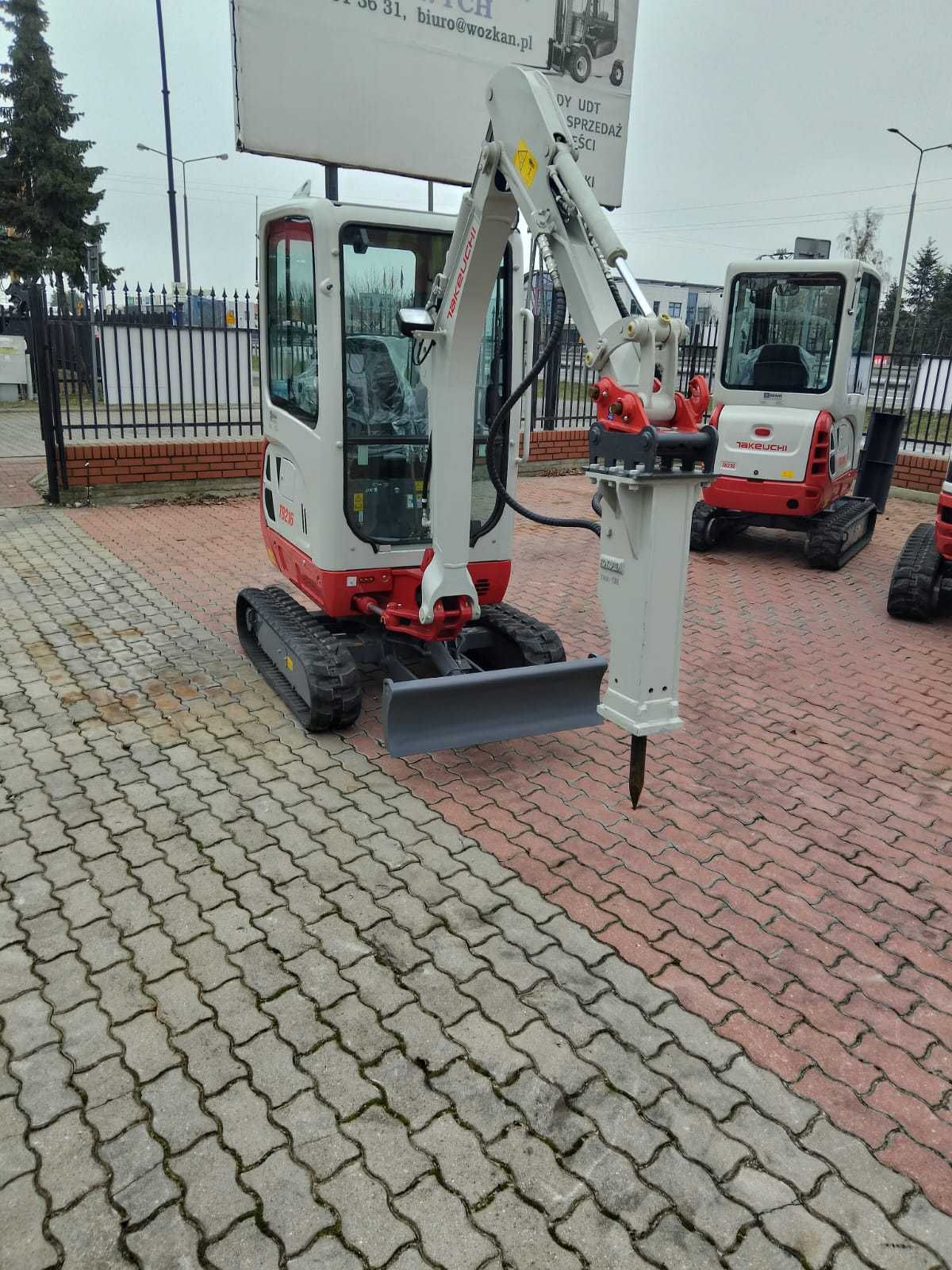 Minikoparka Takeuchi TB216 V0 + Młot Hydrauliczny TOKU 1M