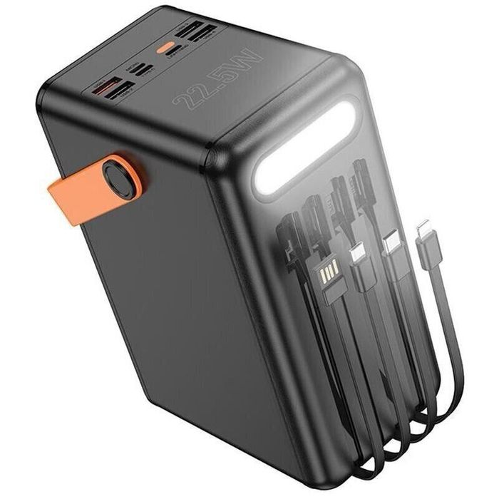 New Повербанк 120000 mAh (22.5w) з ліхтарем (швидка зарядка)