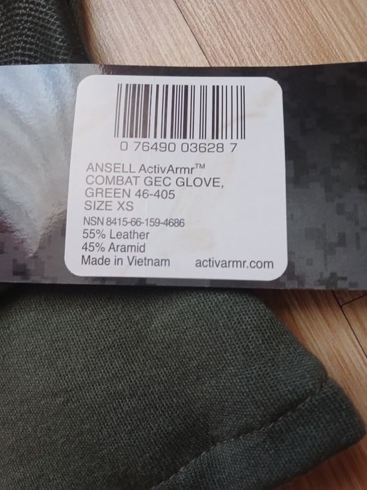 Тактичні рукавиці Ansell Activ Armr Combat Gec Glove 46-405