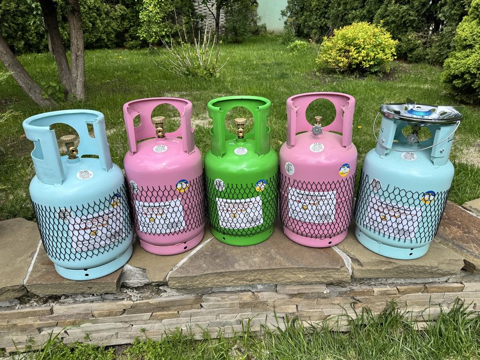 Балон 12л газовий є 5,8,15,27,50л під обігрівач, плиту, конфоку Rudyy