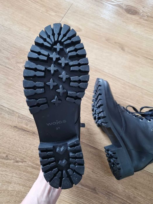 Glany botki_ trzewiki bikery WOJAS rozm.37 skóra