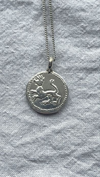 Кулон амулет Звір з ланцюжком срібло Gunia
