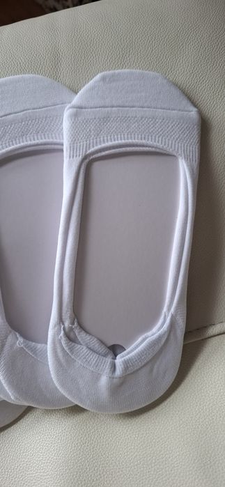 5 meias "pezinhos" brancas NOVAS 43/47