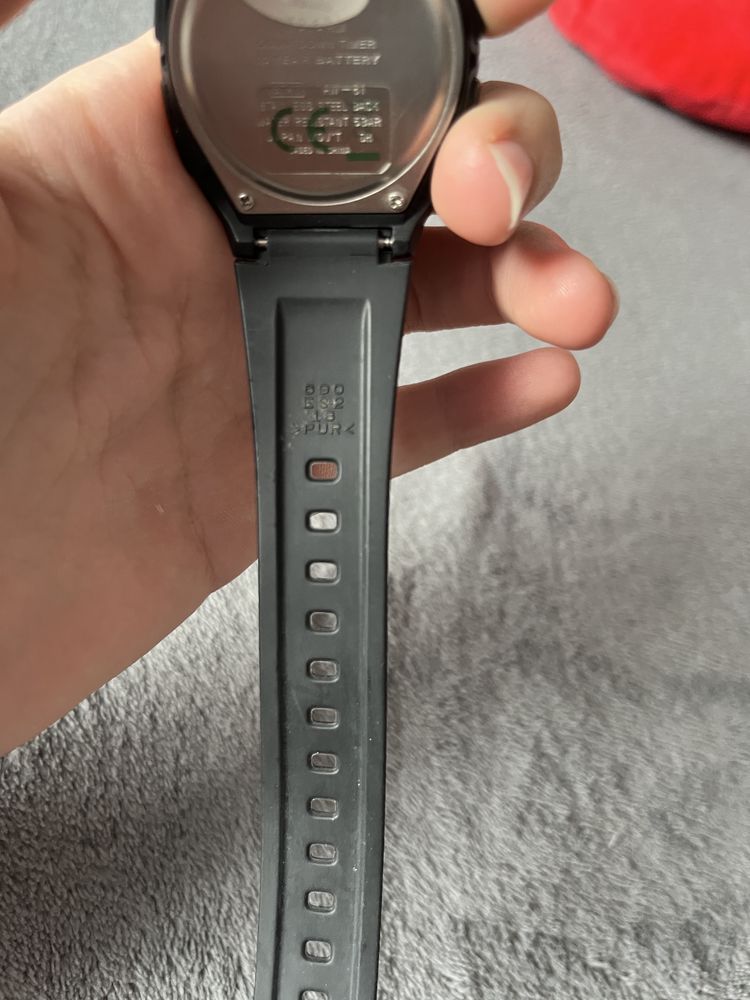 Czarny zegarek męski Casio AW 81-7