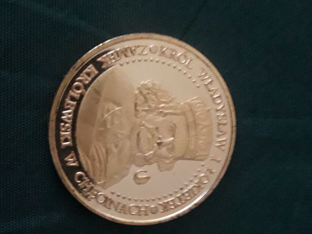 Pamiątkowa moneta medal Władysław I Łokietek Zamek Królewski Chęciny