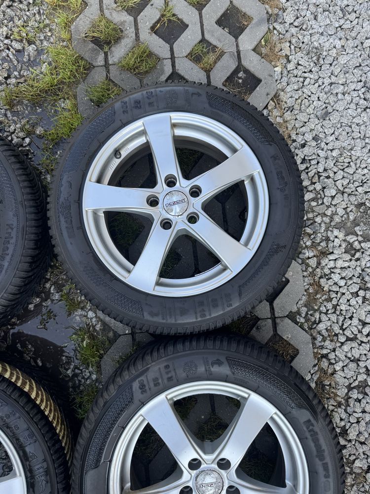Felgi 16” 5x108 opony zimowe 205/55 Peugeot Volvo Ford Renault