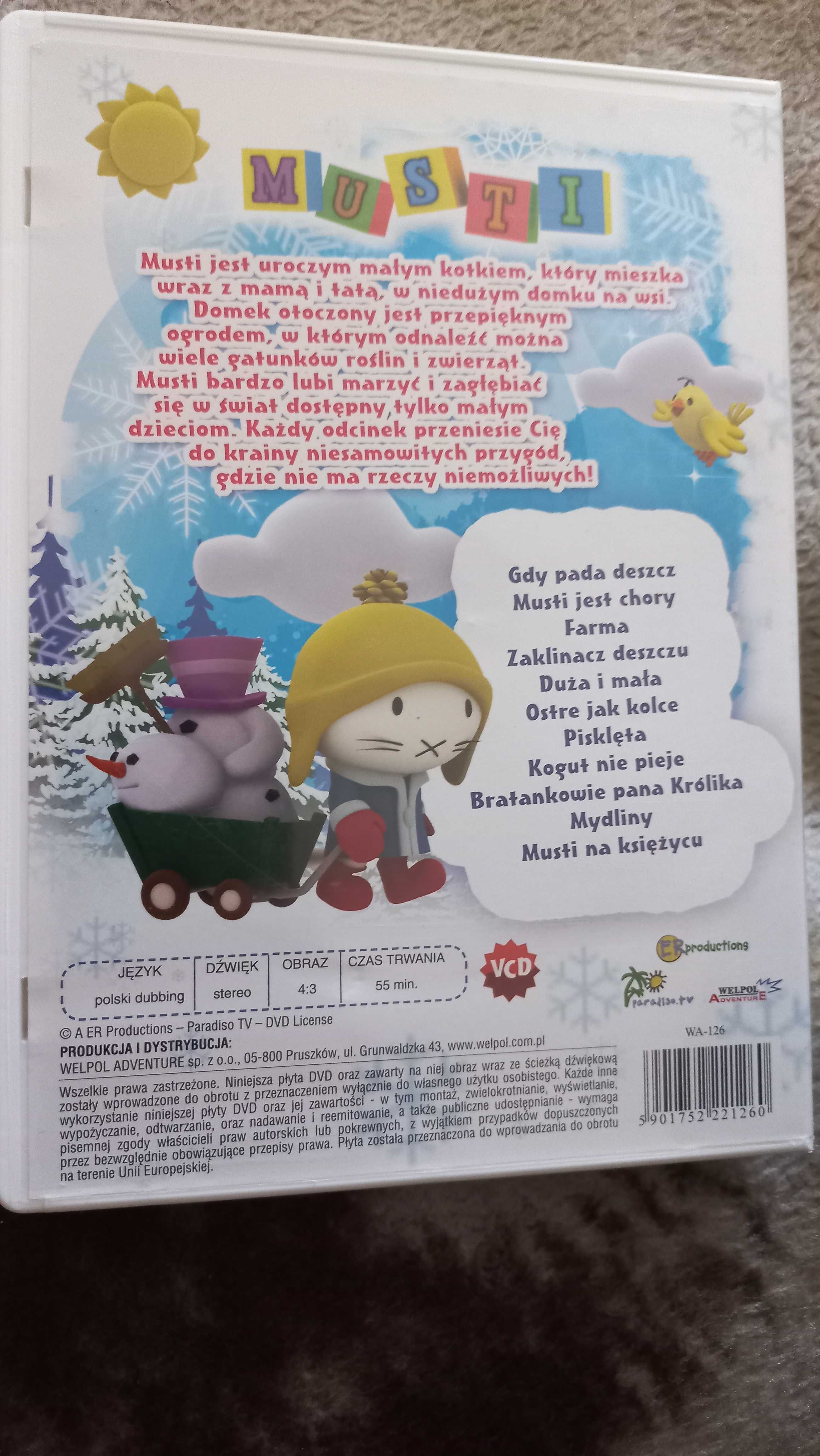 Bajki DvD Pszczółka Maja i inne