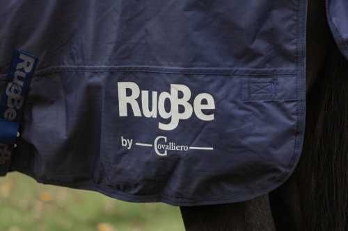 Derka przeciwdeszczowa dla konia RugBe HighNeck, granatowy, Covalliero