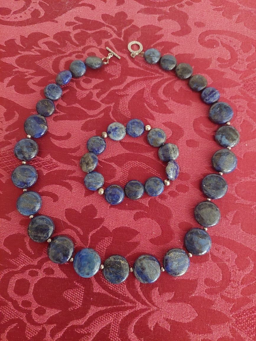 Colar e Pulseira em Lapislazzuli