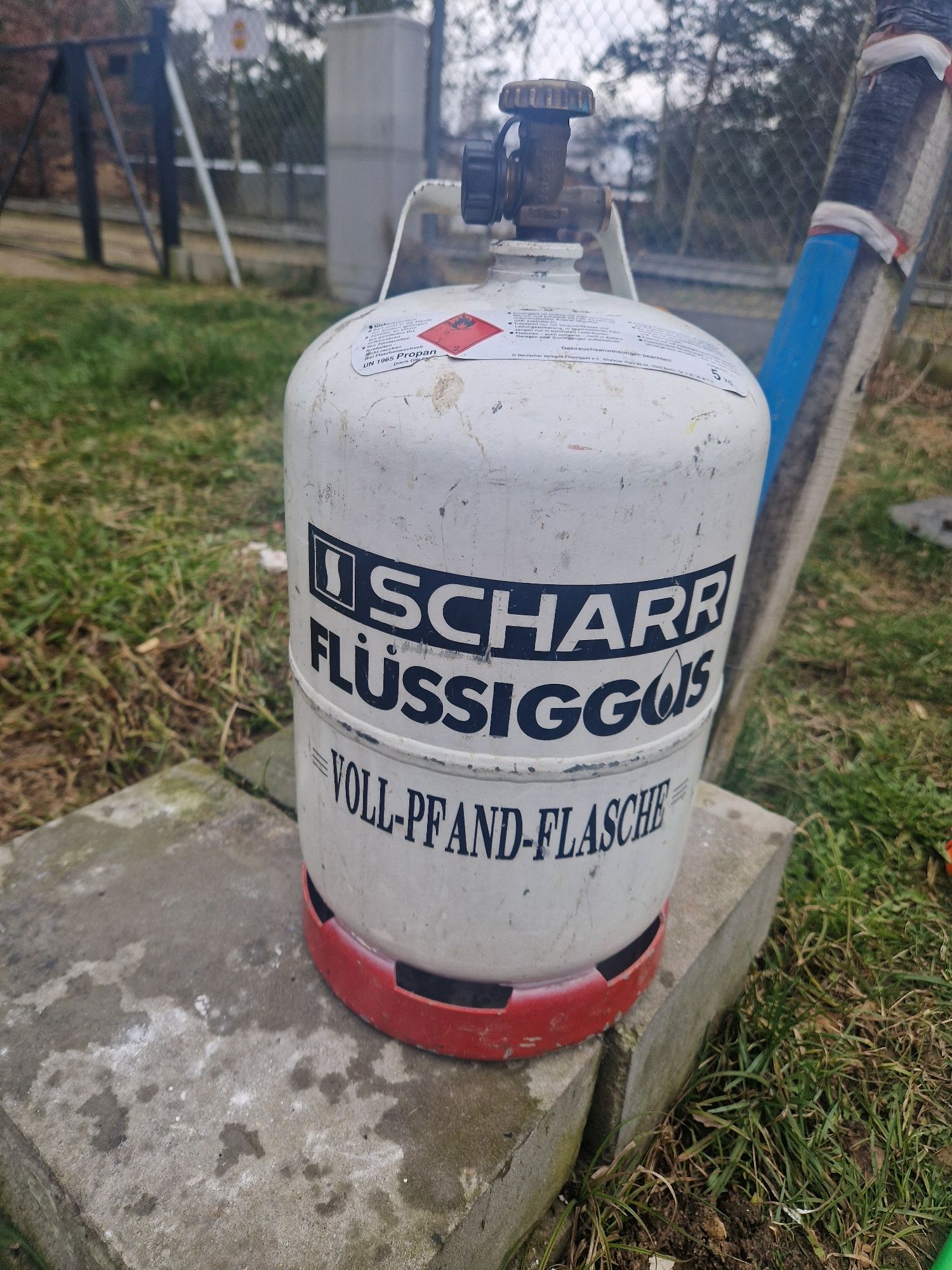 Butla gazowa 5kg z Niemiec