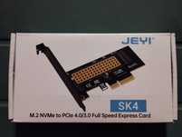 Адаптер переходник pci-e × 4  для  m.2 nvme ssd .новый