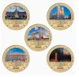 Kolekcjonerski zestaw medali?, monet? z zabytkami architektury Londynu