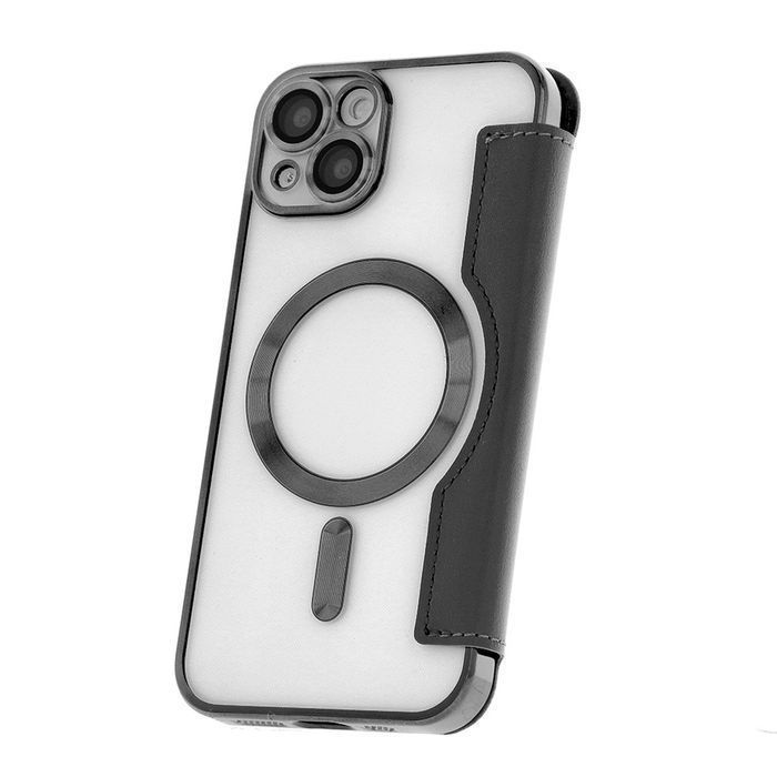 Etui Smart Chrome Mag Do Iphone 15 Plus 6,7" Czarny