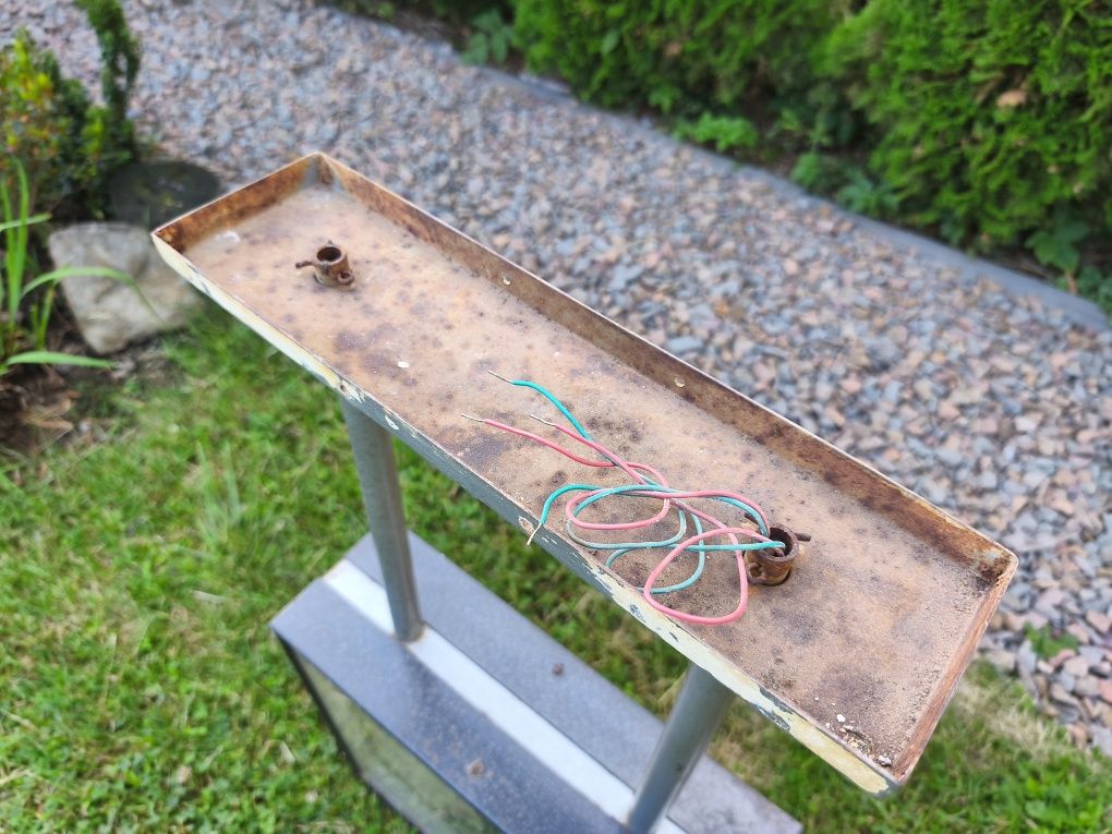 Zegar kolejowy obustronny Pragotron 43cm x 43cm UNIKAT oryginał pkp