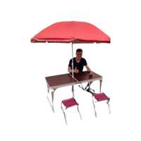 Стол на 4стула +зонт, для пикника, столик раскладной усиленный!Кемпинг