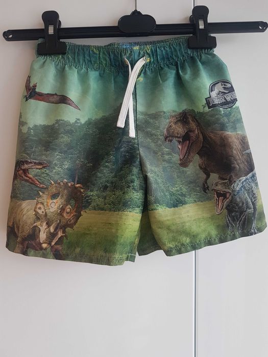Nowość 2025:) szorty kąpielowe dinozaury H&M roz 122/128