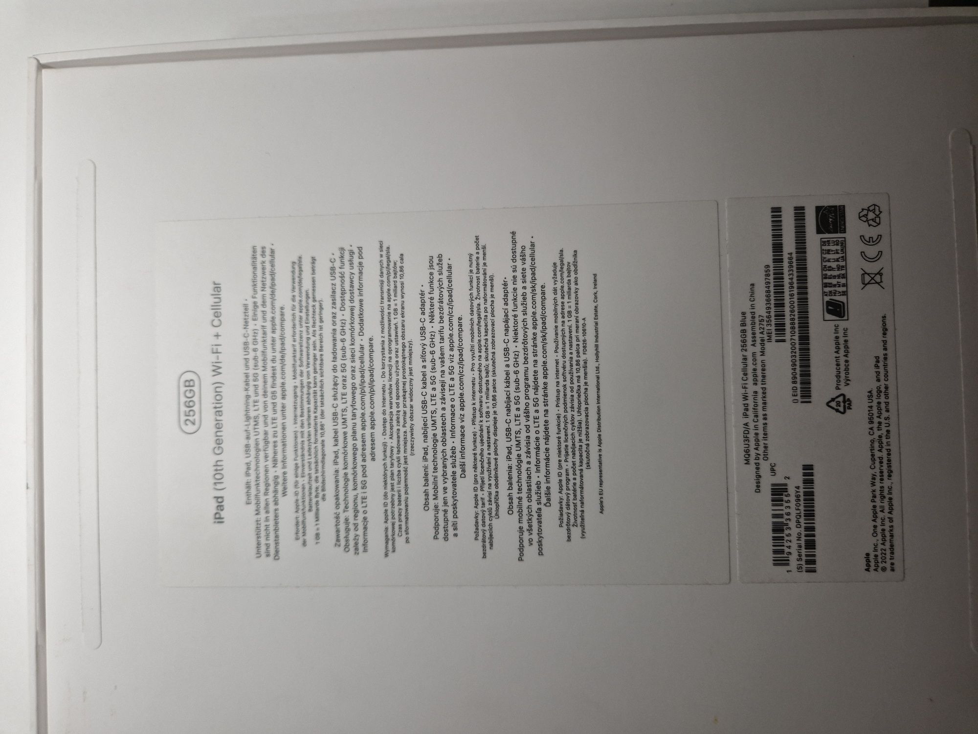Apple ipad 10.9 Blue