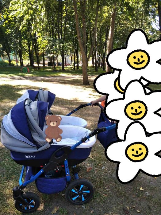 Коляска для двойни Verdi twin Самовывоз Харьков