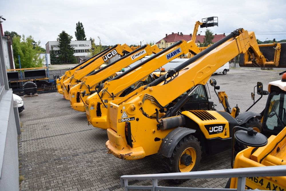 Wynajem ładowarki teleskopowej JCB podnośników koszowych MANITOU Merlo