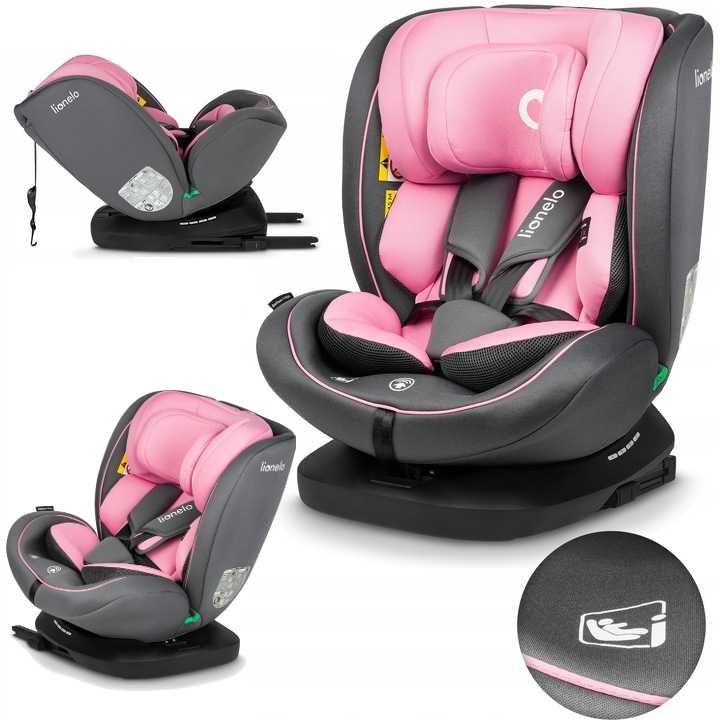 Fotelik samochodowy LIONELO BASTIAAN obrotowy 360 stopni ISOFIX 0-36kg