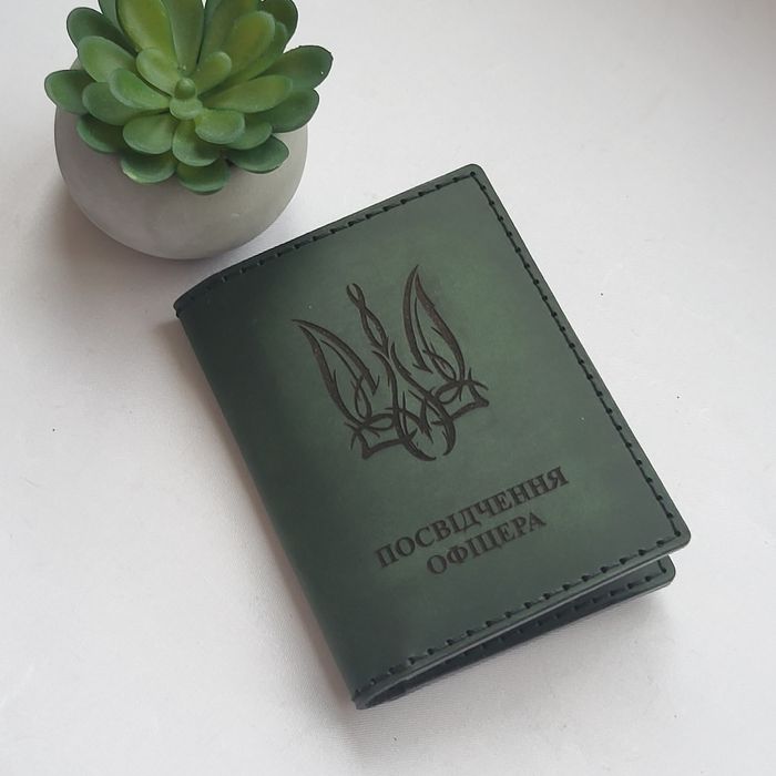 Обкладинка посвідчення офіцера. Шкіра. Різні кольори і дизайн