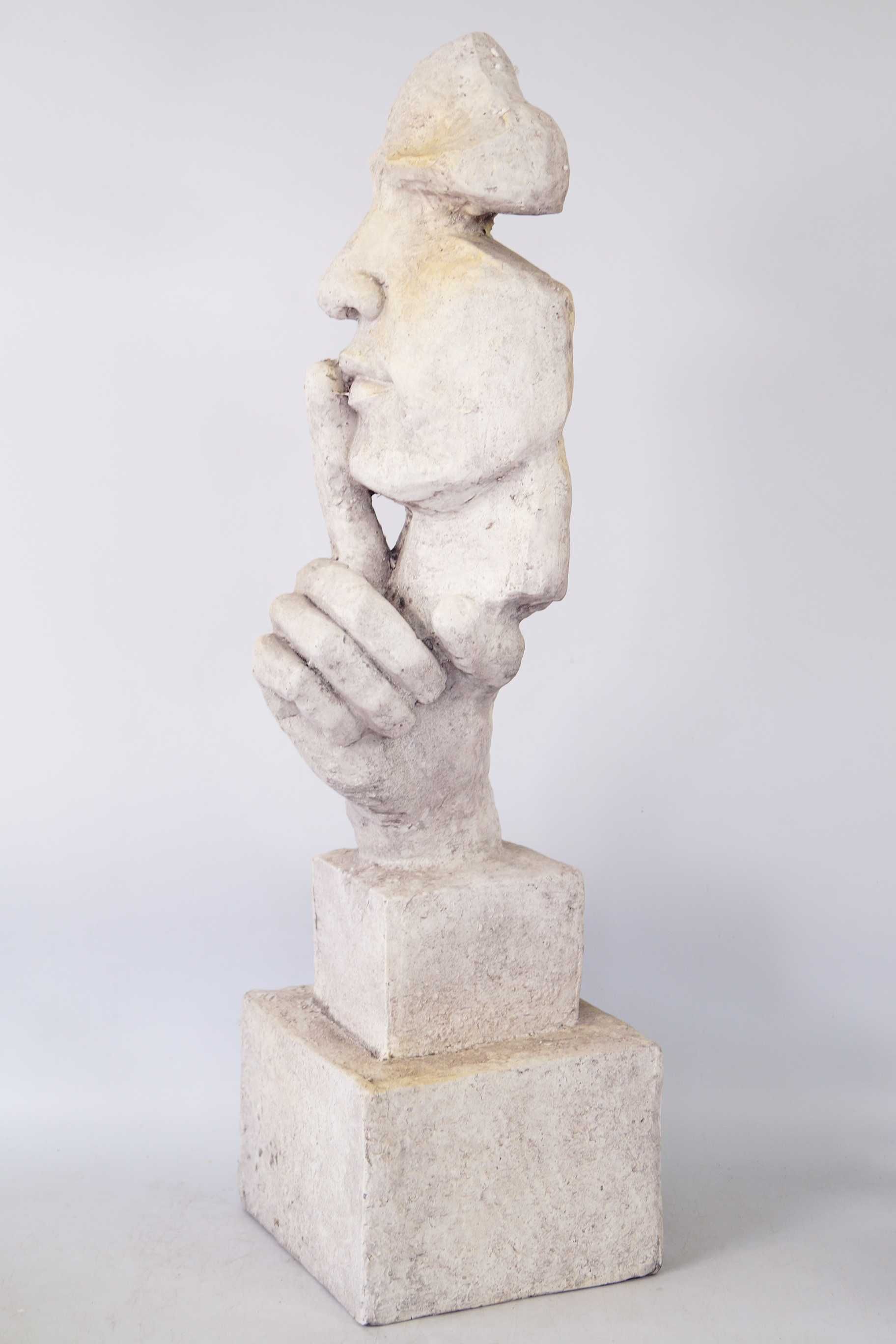 Duża figura Salvador Dali CISZA maska 78 cm biała