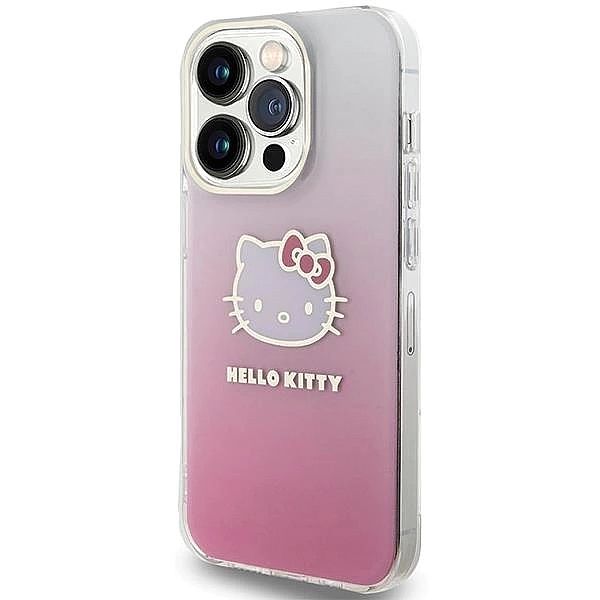 Etui Hello Kitty IML Gradient Electrop Kitty Head na iPhone 15 Pro - r