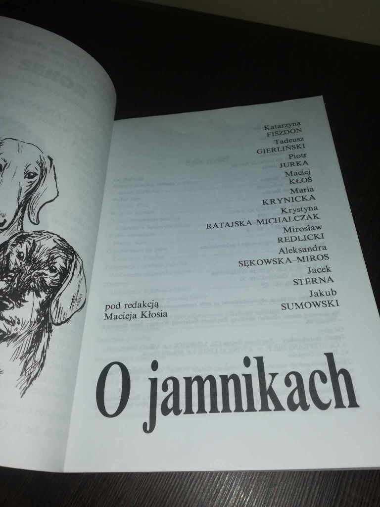 "O jamnikach "książka