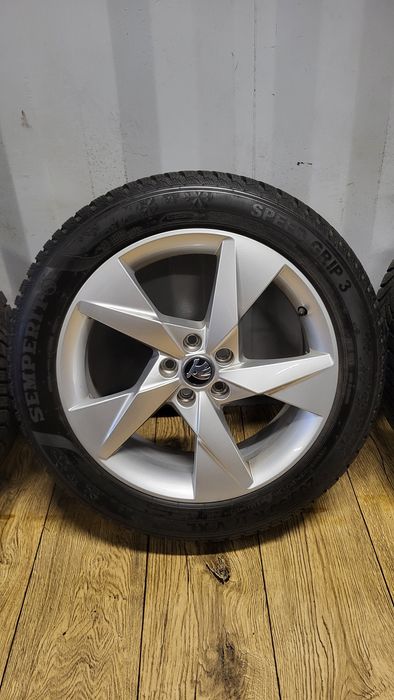Alufelgi Skoda 17" 5x112 z oponami 205/55 R17 Octavia 3 4 Superb Vw