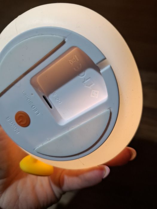 Lampka nocka silikonowa dla dzieci kaczuszka kaczka timer