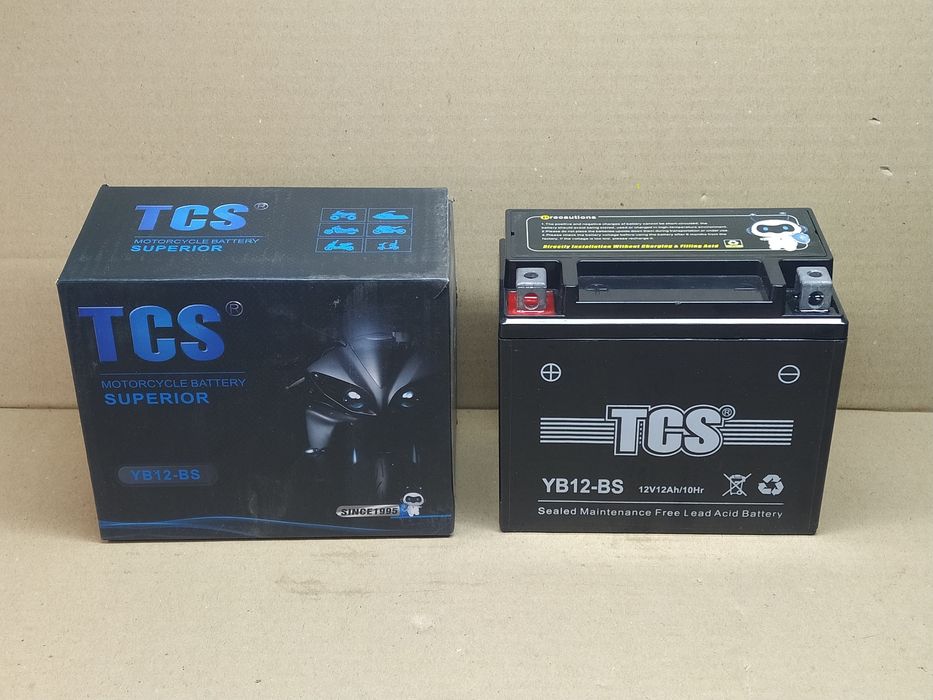 Аккумулятор мото АКБ GEL 12V 12A YB12-BS L150*W87*H130mm "TCS"