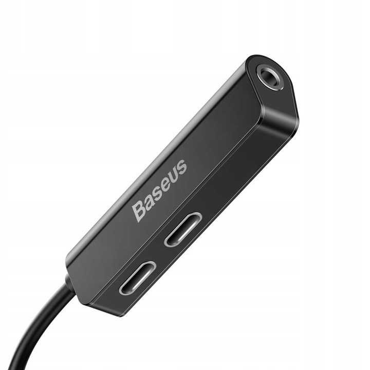 Baseus Adapter Lightning na 2x Lightning + Jack