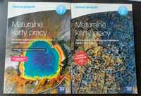 Maturalne karty pracy do geografii część 1 i 2  ,,Oblicza geografii"