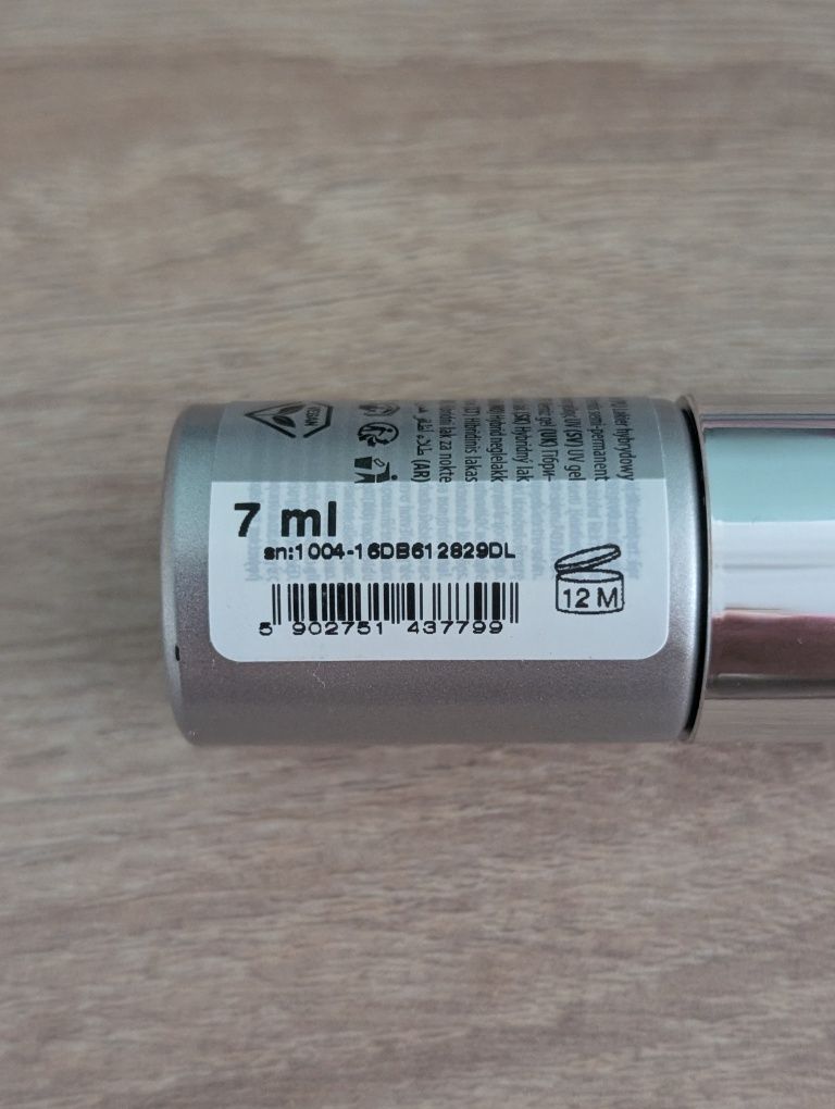 Nowy brokatowy lakier hybrydowy semilac top no wipe sparkling pink T17