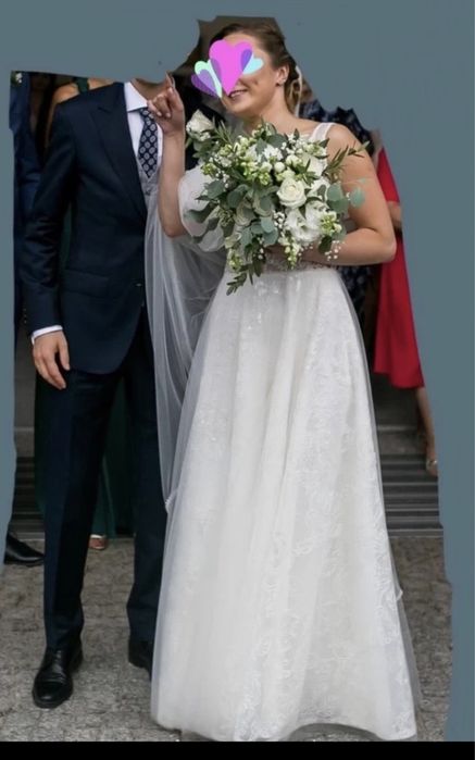 Przepiękna suknia ślubna Eliany Kresy 34/36 2021 - jedyna taka okazja!