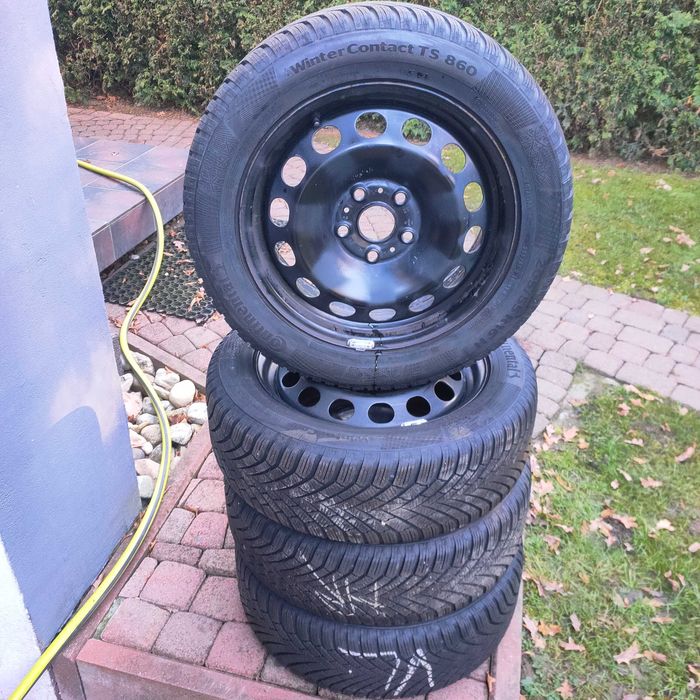 Koła zimowe 5x112 205/55/16 Continental 7,5mm VW Skoda Seat Audi