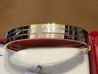 Золотой браслет Cartier 585 проба распродажа акция