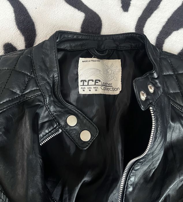 Kurtka skórzana ramoneska Zara skóra naturalna leather