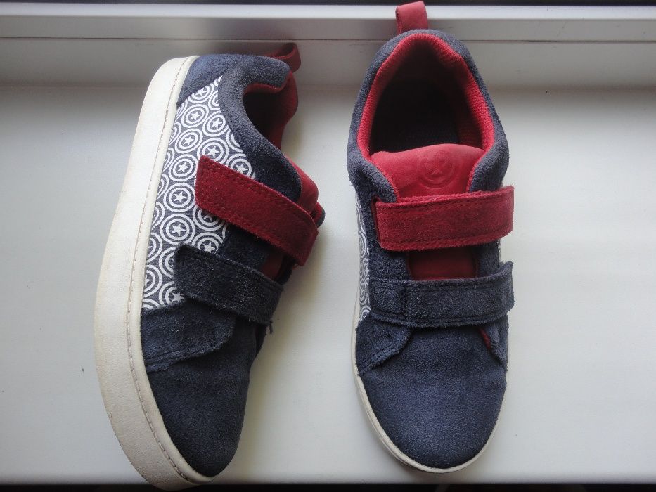 Кроссовки (нат. кожа-замш) Clarks, р.13,5 G (наш 32,5)-ст. 21см.